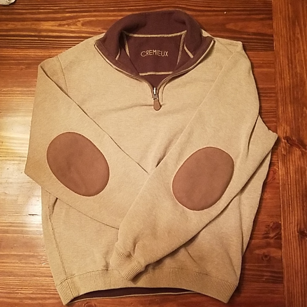 Mens tan sweater by cremieux